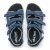 New Feet Sandal med 3 kardborreband, blå